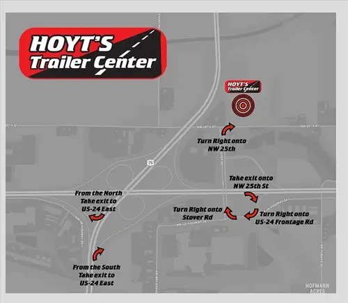 HOYT'S Trailer Center location